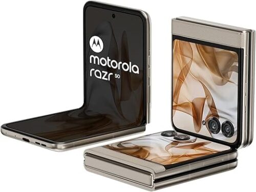 Motorola razr 50 (Beach Sand, 8GB RAM, 256GB Storage)