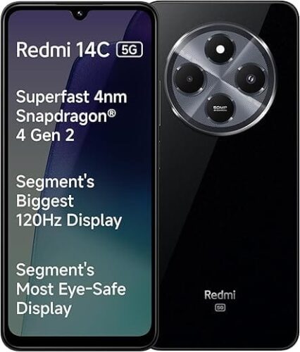 Redmi 14C 5G (Stargaze Black, 6GB RAM, 128GB Storage)