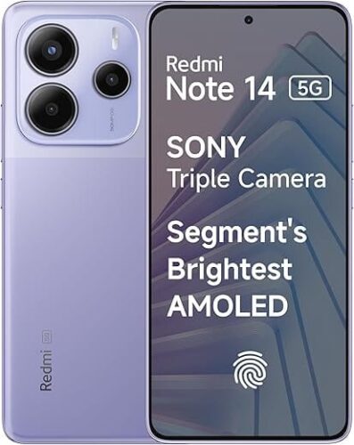 Redmi Note 14 5G (Phantom Purple, 8GB RAM 256GB Storage)