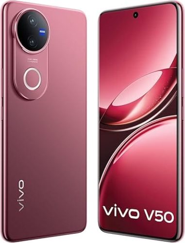 Vivo V50 5G (Rose Red, 8GB RAM, 256GB Storage) with No Cost EMI/Additional Exchange Offers